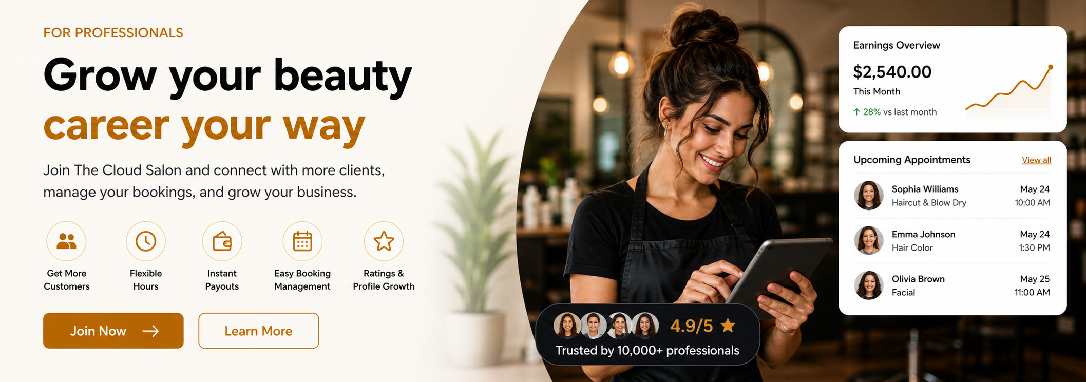 Grow your beauty career your way