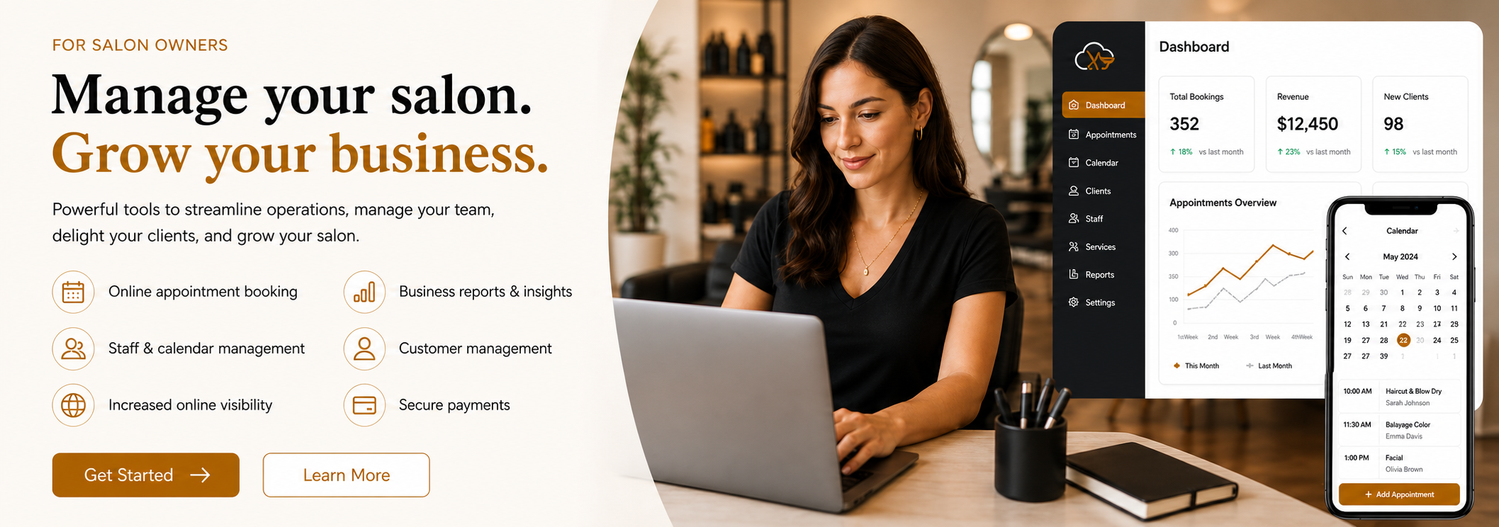 Manage your salon. Grow your business.